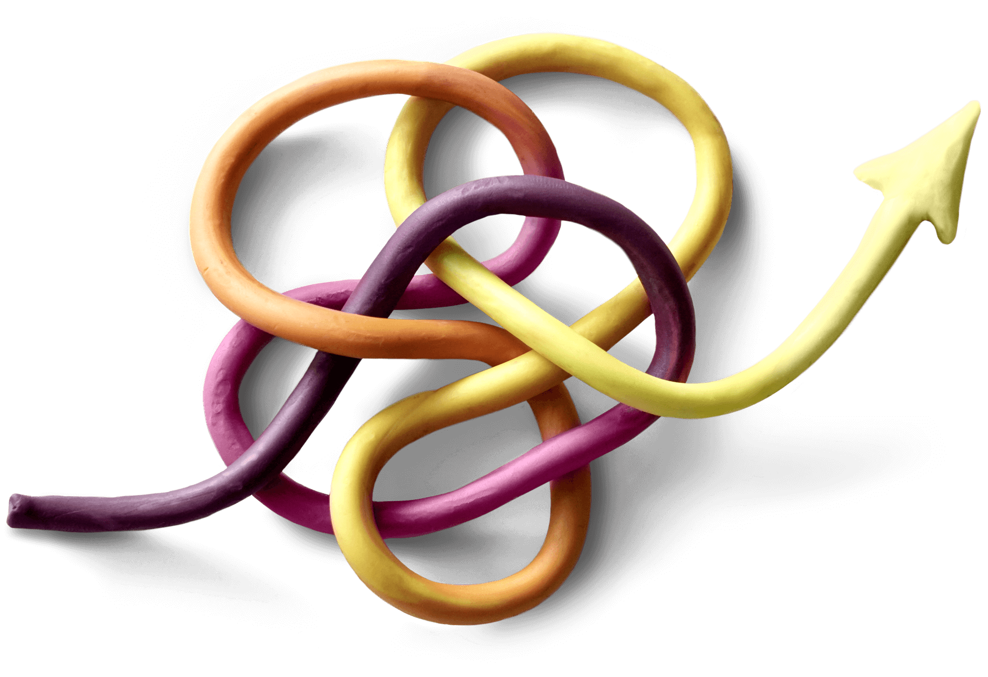 Knoten aus Knete